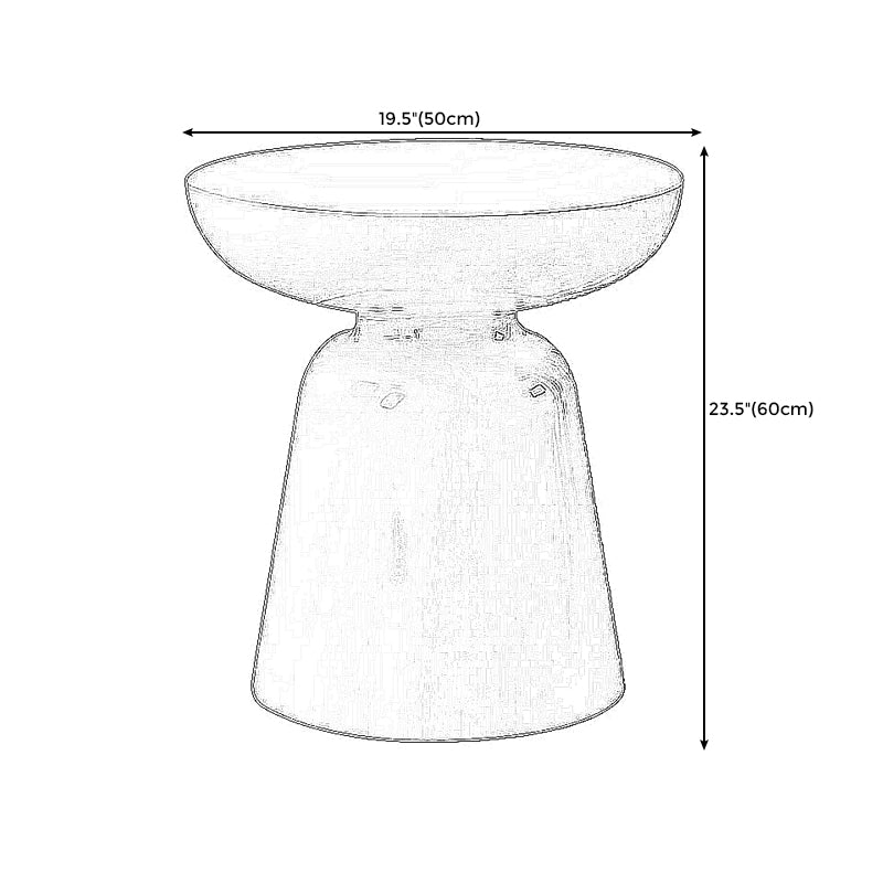 Tavolo rotondo da 16.3 "/19.7" TABELLO PETTA PLASCATO PLASCATO TABELLO DI PLASCA