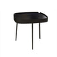 Modern Slate/metal Oval/square Coffee Table for Living Room Cocktail Table 22"L x 22"W x 18"H Black Clearhalo 'Coffee & Accent Tables' 'Coffee Tables' 'coffee_tables' 'furn' 'furn_coffee_tables' 'Furniture' 'Living Room Furniture' 5127541