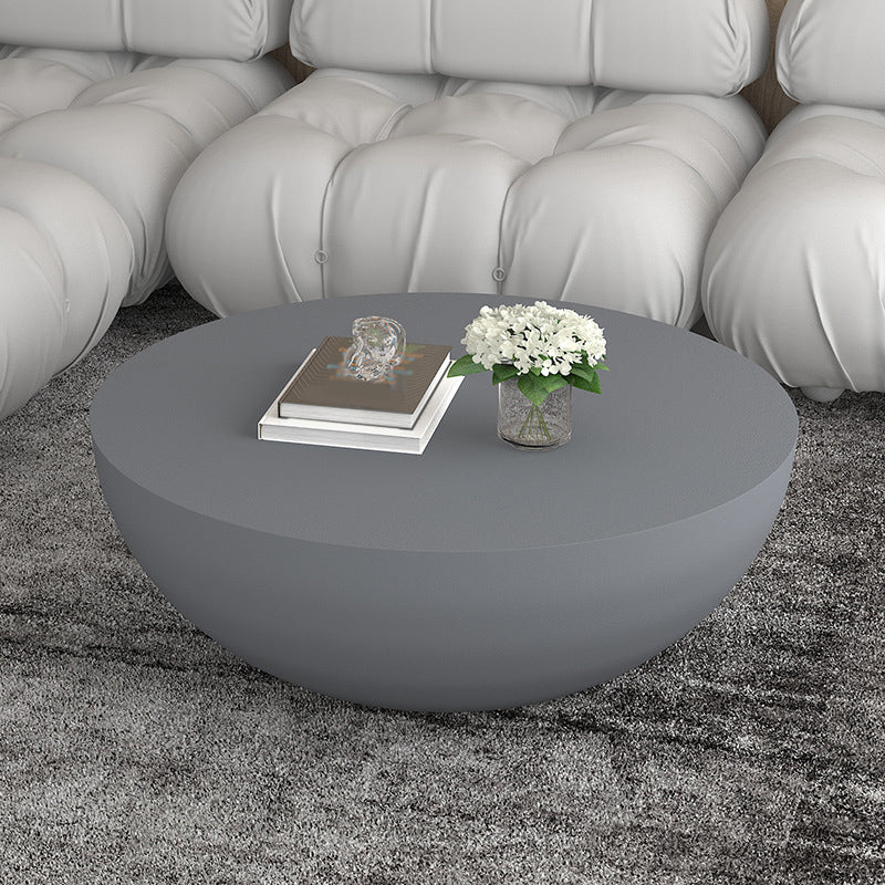 Modern Round Coffee Table Wooden Cocktail Table for Living Room Light Gray Clearhalo 'Coffee & Accent Tables' 'Coffee Tables' 'coffee_tables' 'furn' 'furn_coffee_tables' 'Furniture' 'Living Room Furniture' 5127551