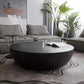 Modern Round Coffee Table Wooden Cocktail Table for Living Room Black Clearhalo 'Coffee & Accent Tables' 'Coffee Tables' 'coffee_tables' 'furn' 'furn_coffee_tables' 'Furniture' 'Living Room Furniture' 5127552