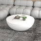 Modern Round Coffee Table Wooden Cocktail Table for Living Room 31.5"L x 31.5"W x 14"H White Clearhalo 'Coffee & Accent Tables' 'Coffee Tables' 'coffee_tables' 'furn' 'furn_coffee_tables' 'Furniture' 'Living Room Furniture' 5127556