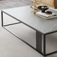 Modern Slate/steel Rectangle Coffee Table 1 Single Cocktail Table for Living Room Clearhalo 'Coffee & Accent Tables' 'Coffee Tables' 'coffee_tables' 'furn' 'furn_coffee_tables' 'Furniture' 'Living Room Furniture' 5127566