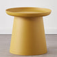 Round Pedestal 1 Coffee Table in Macaroon,  Modern Plastic Table