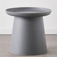 Round Pedestal 1 Coffee Table in Macaroon,  Modern Plastic Table