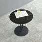 Table basse rond avec des accents en métal pierre moderne 20,9 '' table de cocktails