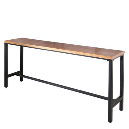 Coffee Shop Bar Height Counter Height Table Industrial Solid Wood Rectangle Pub Table Without Chairs Clearhalo 'Bar Furniture' 'Bar Tables' 'bar_tables' 'furn' 'furn_bar_tables' 'Furniture' 'Kitchen & Dining Furniture' 5130431