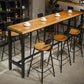 Coffee Shop Bar Height Counter Height Table Industrial Solid Wood Rectangle Pub Table Clearhalo 'Bar Furniture' 'Bar Tables' 'bar_tables' 'furn' 'furn_bar_tables' 'Furniture' 'Kitchen & Dining Furniture' 5130435