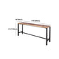 Coffee Shop Bar Height Counter Height Table Industrial Solid Wood Rectangle Pub Table Clearhalo 'Bar Furniture' 'Bar Tables' 'bar_tables' 'furn' 'furn_bar_tables' 'Furniture' 'Kitchen & Dining Furniture' 5130447