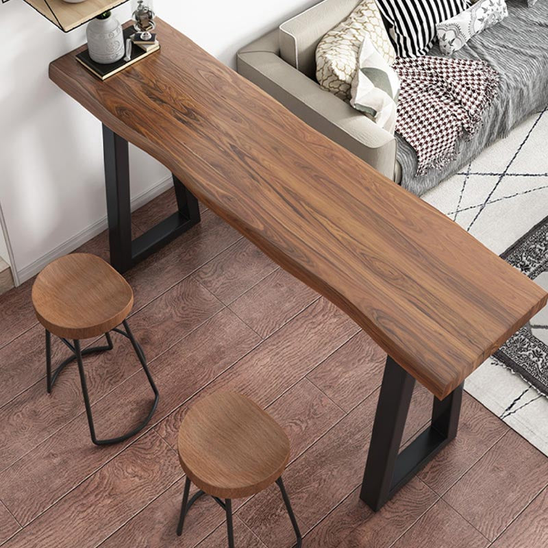 Living Room Solid Wood Counter Wine Table Sled Modern Natural Bar Height Pub Table Clearhalo 'Bar Furniture' 'Bar Tables' 'bar_tables' 'furn' 'furn_bar_tables' 'Furniture' 'Kitchen & Dining Furniture' 5130482