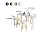 Eiland eigentijdse balk tabel 42-inch hoogte steen top bistro tafel