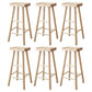 Coffee Shop Contemporary Barstool Indoor Wood 4 Legs Bar Stool with Pedal 6 Piece Set Clearhalo 'Bar Furniture' 'Bar Stools' 'bar_stools' 'furn' 'furn_bar_stools' 'Furniture' 'Kitchen & Dining Furniture' 5130605