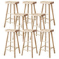 Coffee Shop Contemporary Barstool Indoor Wood 4 Legs Bar Stool with Pedal 8 Piece Set Clearhalo 'Bar Furniture' 'Bar Stools' 'bar_stools' 'furn' 'furn_bar_stools' 'Furniture' 'Kitchen & Dining Furniture' 5130607