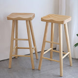 Coffee Shop Contemporary Barstool Indoor Wood 4 Legs Bar Stool with Pedal Clearhalo 'Bar Furniture' 'Bar Stools' 'bar_stools' 'furn' 'furn_bar_stools' 'Furniture' 'Kitchen & Dining Furniture' 5130613