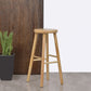 Sala de estar Simple Wood Barstool de 4 patas taburete con pedal