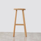 Sala de estar Simple Wood Barstool de 4 patas taburete con pedal