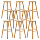 Sala de estar Simple Wood Barstool de 4 patas taburete con pedal