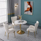 Glam Style Sintered Stone Dining Set 1/2/3/4/5 Pieces Dining Set