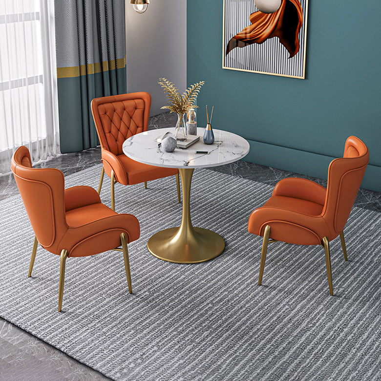 Glam Style Sintered Stone Dining Set 1/2/3/4/5 Pieces Dining Set