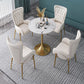 Glam Style Sintered Stone Dining Set 1/2/3/4/5 Pieces Dining Set