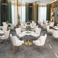 Glam Style Sintered Stone Dining Set 1/2/3/4/5 Pieces Dining Set