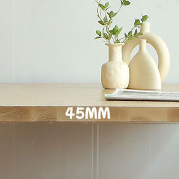 Modern Rectangular Dining Table Set 1/3/5 Pieces Solid Wood Dining Room Set