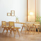 Modern Rectangular Dining Table Set 1/3/5 Pieces Solid Wood Dining Room Set