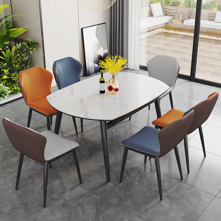 Modern Extendable Dining Furniture Set 1/2/7/9 Pieces Round Dining Table Set