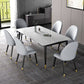 Modern Rectangle Dining Table Set 1/2/3/5/7 Pieces Dinette Set with Sintered Stone Top Clearhalo 'Dining Room Sets' 'Dining Tables & Seating' 'dining_room_set' 'furn' 'furn_dining_room_set' 'Furniture' 'Kitchen & Dining Furniture' 5131009