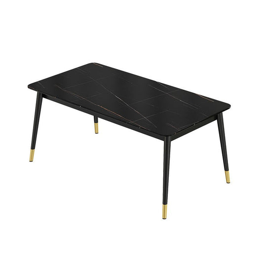 Modern Rectangle Dining Table Set 1/2/3/5/7 Pieces Dinette Set with Sintered Stone Top