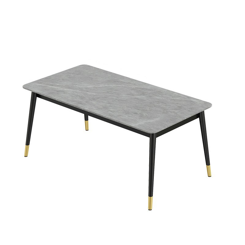 Modern Rectangle Dining Table Set 1/2/3/5/7 Pieces Dinette Set with Sintered Stone Top Clearhalo 'Dining Room Sets' 'Dining Tables & Seating' 'dining_room_set' 'furn' 'furn_dining_room_set' 'Furniture' 'Kitchen & Dining Furniture' 5131015