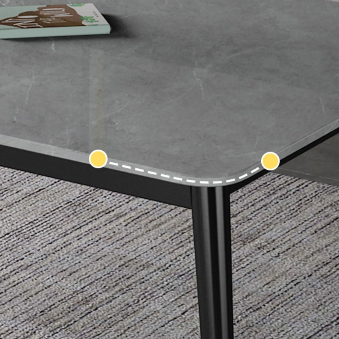 Modern Rectangle Dining Table Set 1/2/3/5/7 Pieces Dinette Set with Sintered Stone Top Clearhalo 'Dining Room Sets' 'Dining Tables & Seating' 'dining_room_set' 'furn' 'furn_dining_room_set' 'Furniture' 'Kitchen & Dining Furniture' 5131019