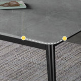 Modern Rectangle Dining Table Set 1/2/3/5/7 Pieces Dinette Set with Sintered Stone Top Clearhalo 'Dining Room Sets' 'Dining Tables & Seating' 'dining_room_set' 'furn' 'furn_dining_room_set' 'Furniture' 'Kitchen & Dining Furniture' 5131019