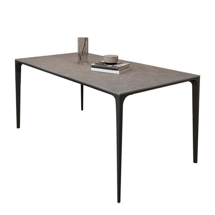 Mesa de comedor de estilo moderno Mesa rectangular de piedra sinterizada para el hogar