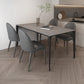 Mesa de comedor de estilo moderno Mesa rectangular de piedra sinterizada para el hogar