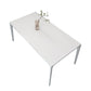 Mesa de comedor de estilo moderno Mesa rectangular de piedra sinterizada para el hogar