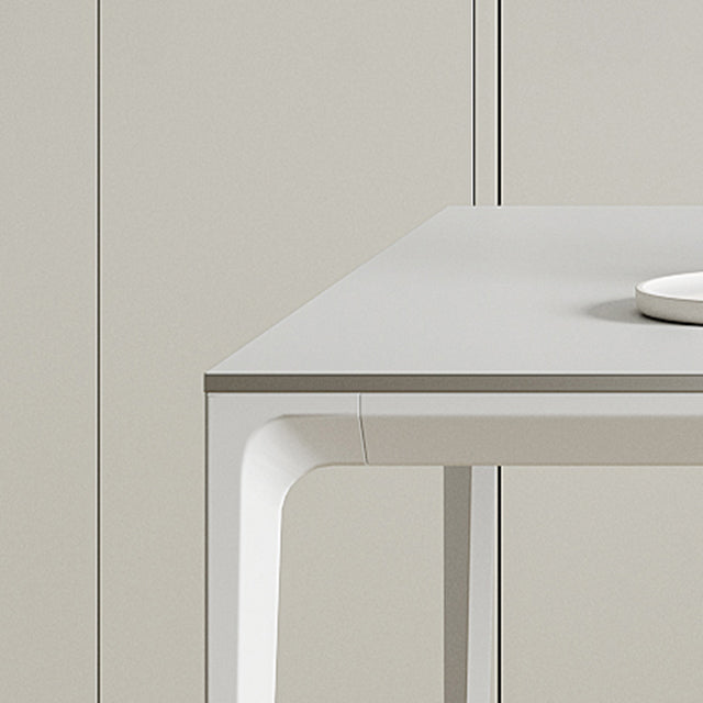 Modern Style Dining Table Sintered Stone Rectangle 4 Legs Table Clearhalo 'Dining Tables & Seating' 'Dining Tables' 'dining_table' 'furn' 'furn_dining_table' 'Furniture' 'Kitchen & Dining Furniture' 5131142