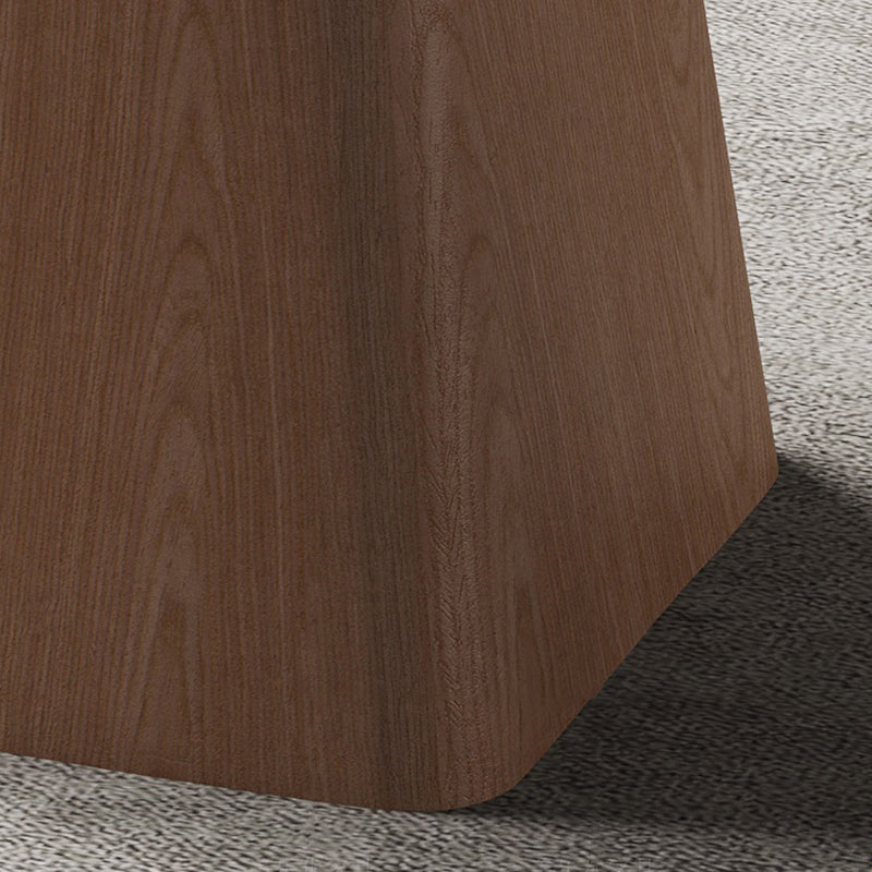 Mesa de comedor blanca de piedra moderna muebles redondos con base de pedestal de madera maciza