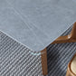 Modern Style Dining Table Sintered Stone Trestle Table with Wooden Base