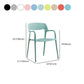Plastic Contemporary Arm Chair Open Back Kitchen Dining Room Chair Clearhalo 'Dining Chairs' 'Dining Tables & Seating' 'dining_chair' 'furn' 'furn_dining_chair' 'Furniture' 'Kitchen & Dining Furniture' 5131443