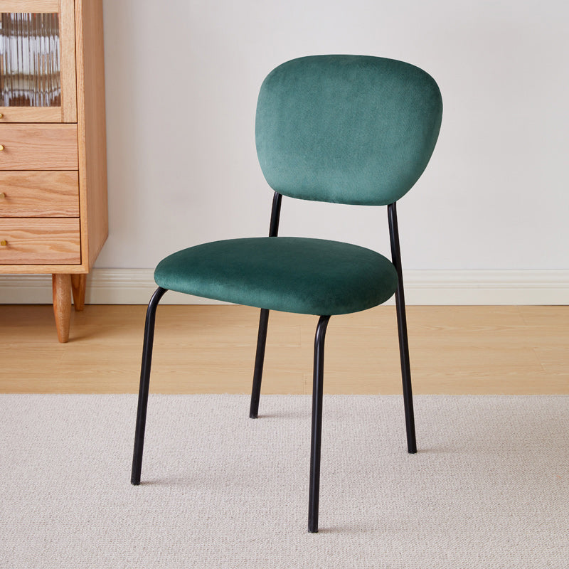 Industrial Dining Room Side Chairs Metal Open Back Chair for Kitchen