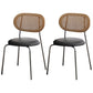 Industrial Dining Room Side Chairs Metal Open Back Chair for Kitchen
