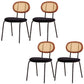 Industrial Dining Room Side Chairs Metal Open Back Chair for Kitchen