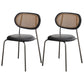 Industrial Dining Room Side Chairs Metal Open Back Chair for Kitchen