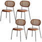 Industrial Dining Room Side Chairs Metal Open Back Chair for Kitchen