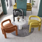 Contemporary Arm Chair Upholstered Open Back Dining Armchair Clearhalo 'Dining Chairs' 'Dining Tables & Seating' 'dining_chair' 'furn' 'furn_dining_chair' 'Furniture' 'Kitchen & Dining Furniture' 5131527