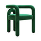 Contemporary Arm Chair Upholstered Open Back Dining Armchair Green 1 Piece Clearhalo 'Dining Chairs' 'Dining Tables & Seating' 'dining_chair' 'furn' 'furn_dining_chair' 'Furniture' 'Kitchen & Dining Furniture' 5131554