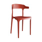 Contemporary Plastic Arm Chair Kitchen Dining Room Open Back Chair