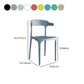 Contemporary Plastic Arm Chair Kitchen Dining Room Open Back Chair