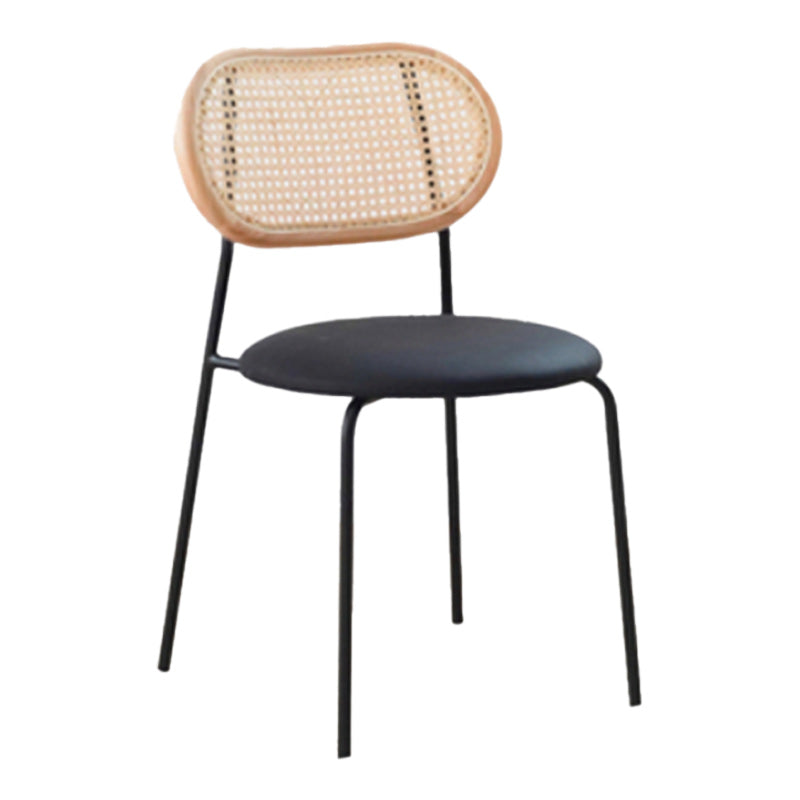 Armless Dining Chairs Industrial Kitchen Side Chairs for Dining Room Wood 1 Piece Clearhalo 'Dining Chairs' 'Dining Tables & Seating' 'dining_chair' 'furn' 'furn_dining_chair' 'Furniture' 'Kitchen & Dining Furniture' 5131685