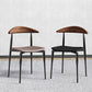 Armless Dining Chairs Industrielle Kunstleder -Seitenstühle für Esszimmer